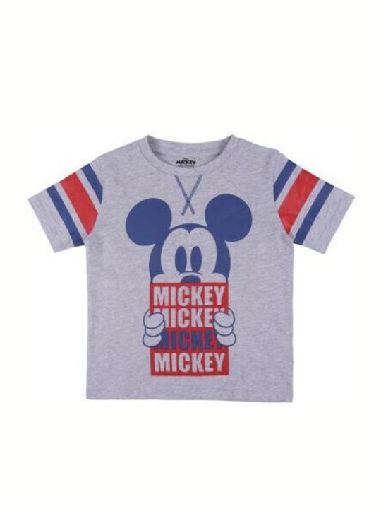 Kinderoberteile Kurzärmelig Grau Mickey Mouse