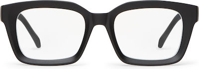 Nordic Vision Obsidiana Reading Glasses +1.00 in Black color Obsidiana