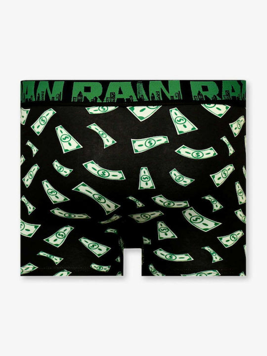 Juan Raul Men's Boxer Black with Patterns