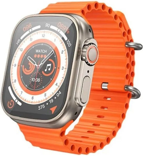 Hoco Y12 Ultra Smartwatch with Heart Rate Monitor (Titanium Gold)