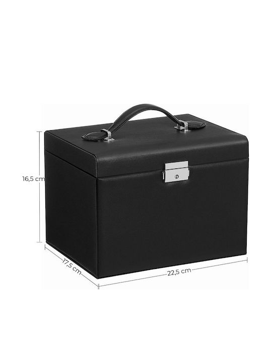 Songmics Jewelry Bust with Drawer & Mirror 17.5x22.5x16.5cm