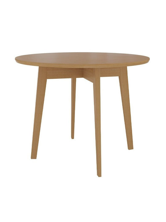 Skandi Fi Table Kitchen Wooden Natural 100x100x76cm