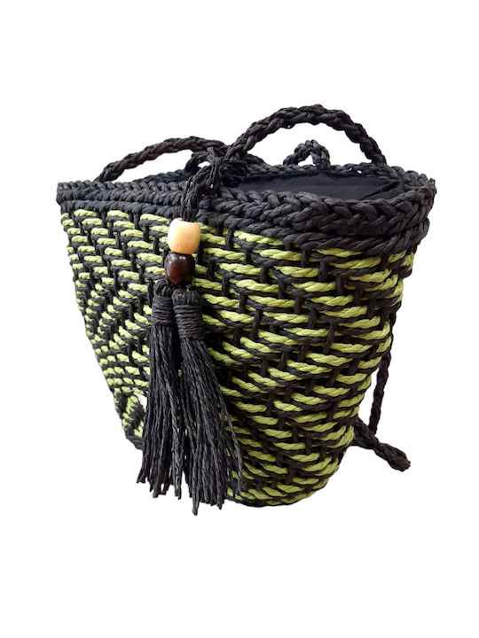 Fragola Ψάθινη Τσάντα Θαλάσσης Πράσινη