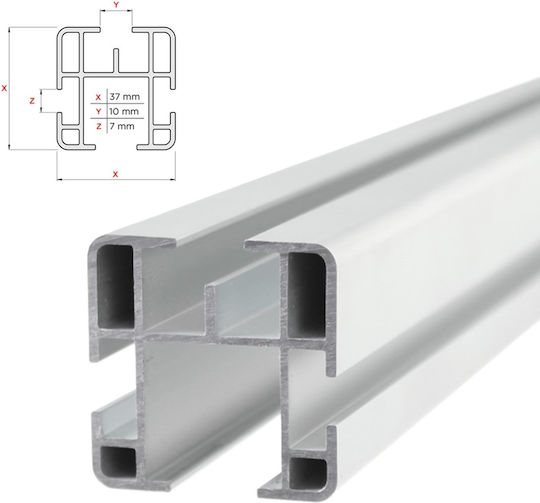 Menabo (with Roof Rack Legs) Silver