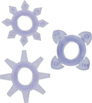 ToyJoy Tickle C-Rings Δαχτυλίδι Πέους Σιλικόνης Purple