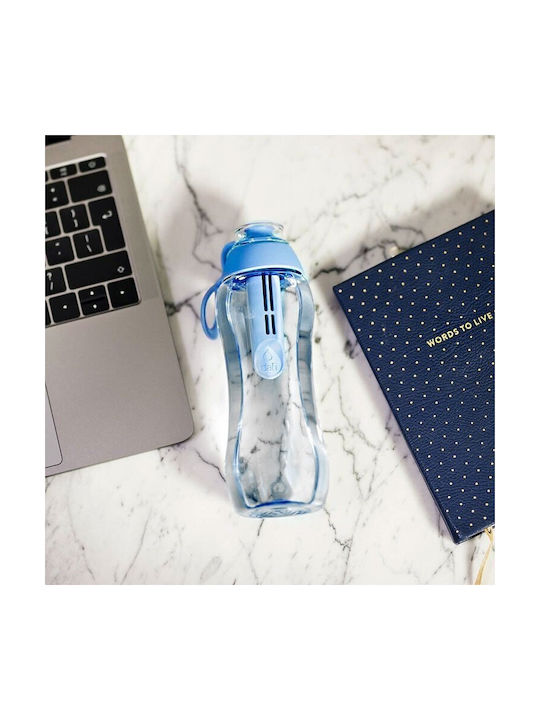 Dafi Plastic Water Bottle with Mouthpiece and Filter 300ml Transparent
