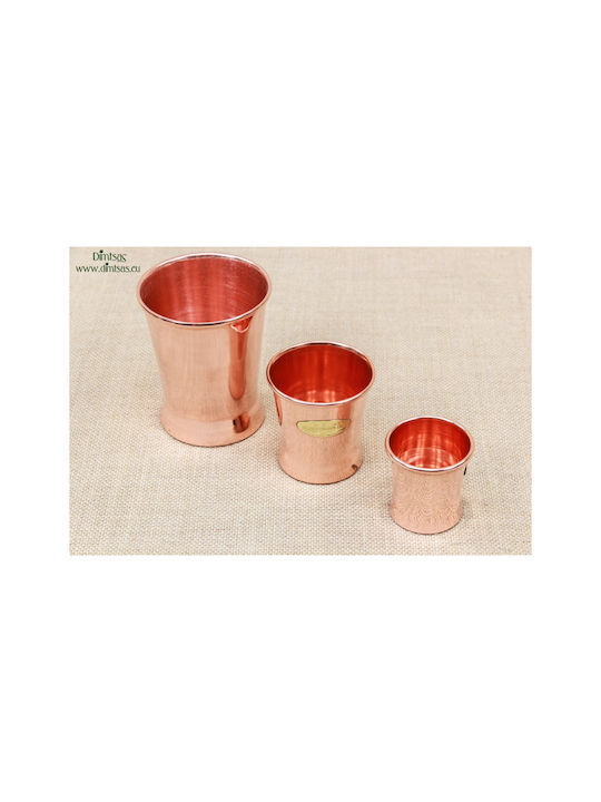 Glas Wasser aus Kupfer in Rose Gold Farbe 400ml