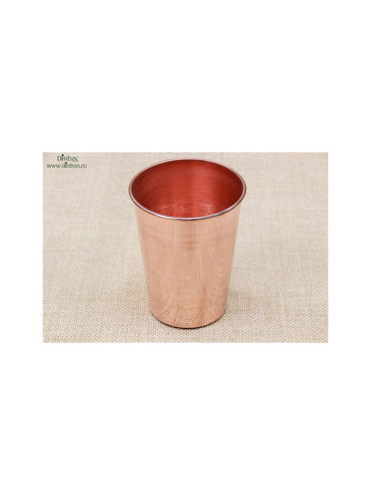 Glass Water / Cocktail/Drinking made of Copper in Rose Gold Color 410ml