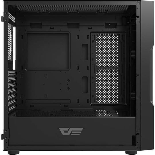 Darkflash DK431 Glass & 4 Fans Gaming Midi Tower Κουτί Υπολογιστή με Πλαϊνό Παράθυρο Μαύρο
