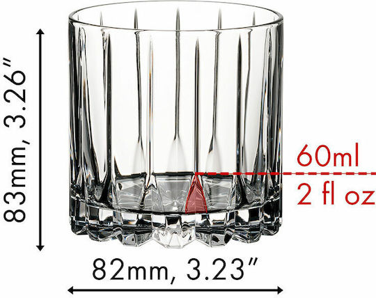 Riedel Σετ Ποτήρια Κοκτέιλ/Ποτού από Κρύσταλλο 60ml 2τμχ
