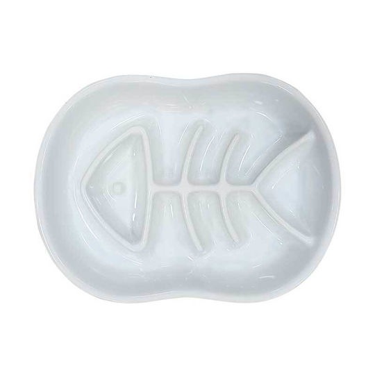 Nobby Feed Ceramică Bol Mâncare & Apă Hrănire lentă pentru Câine & Pisică 500ml în Culoare Negru