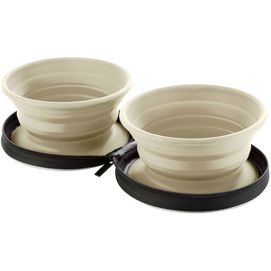 Hunter Bowl Silicone Food & Water for Dog 750ml in Beige Color
