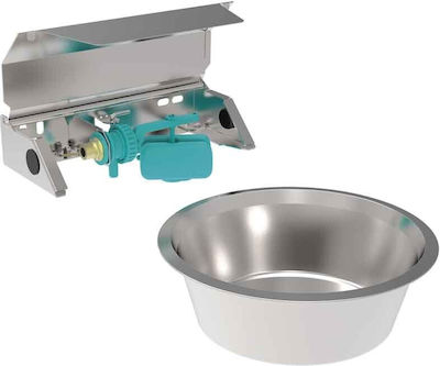 Copele Automatic Stainless Steel Dog Waterer Silver