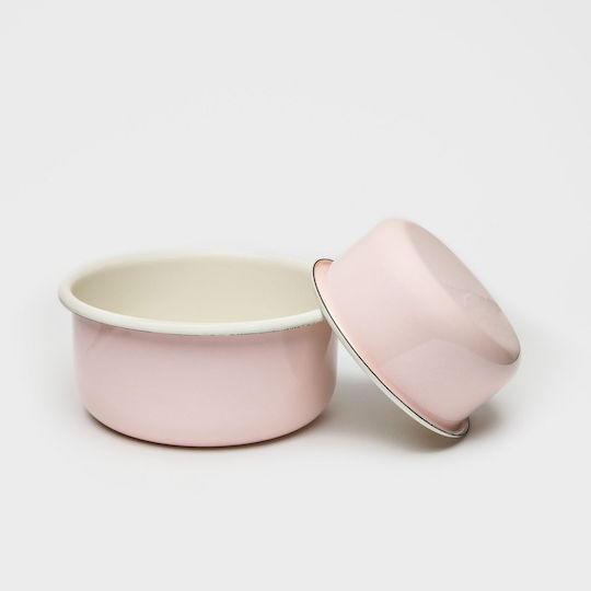 Cloud7 Edelstahl Schalen Futter für Hund 500ml 13cm in Rosa Farbe