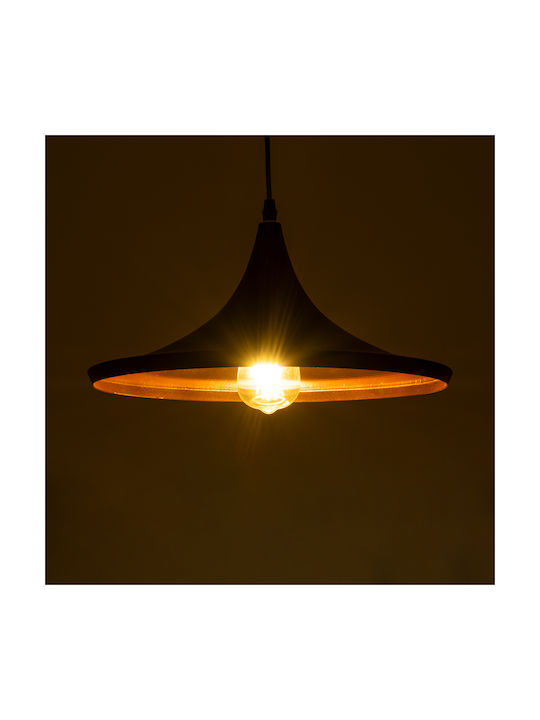 GloboStar Shanghai Black Bell Ceiling Light with E27 Socket 37x20x20cm