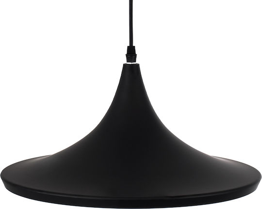 GloboStar Shanghai Black Bell Ceiling Light with E27 Socket 37x20x20cm