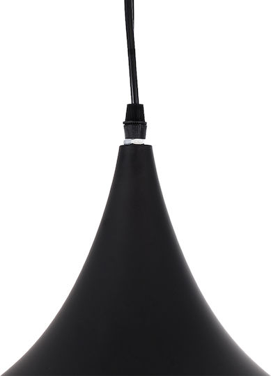GloboStar Shanghai Black Bell Ceiling Light with E27 Socket 24x30x30cm