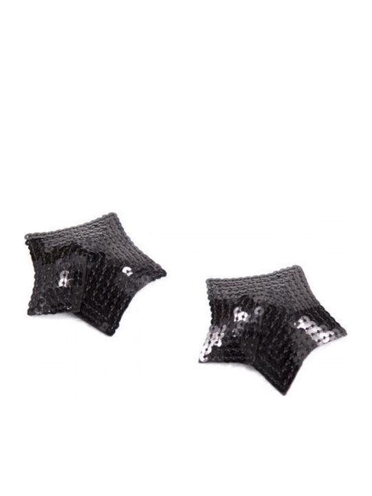 Naughty Toys Sparkling Star Nippelabdeckungen Schwarze