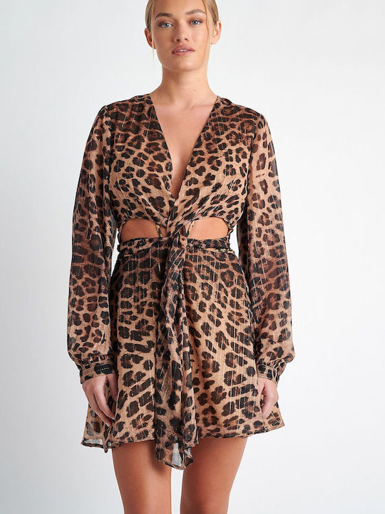 SugarFree Summer Mini Dress Animal Print