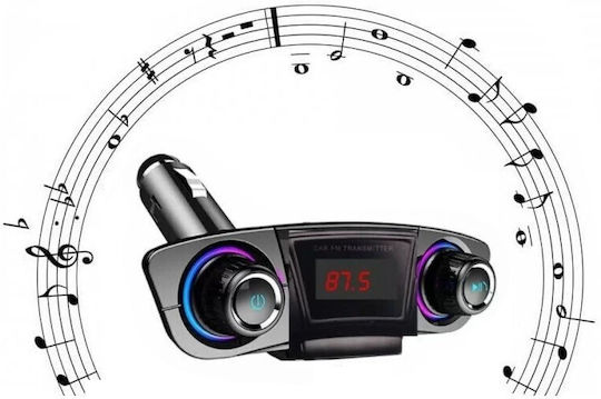 FM Transmitter Autovehicul cu MicroSD / USB 3.1A M20 12.24V