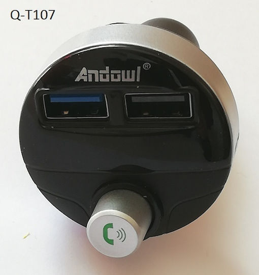 Andowl FM предавател за кола с Bluetooth / USB