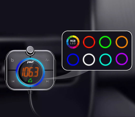 Four Connect FM Car Transmitter with Bluetooth