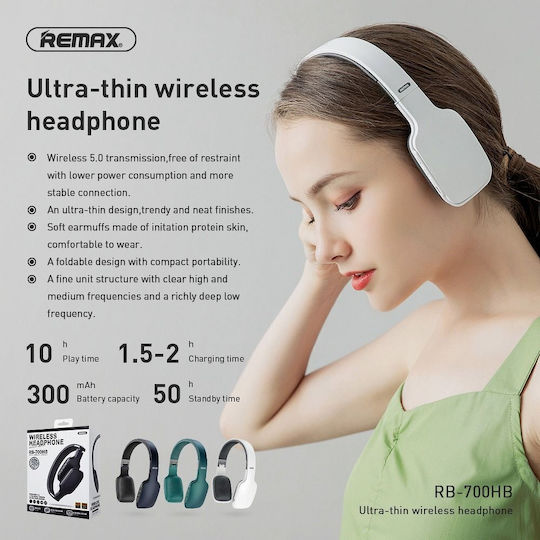 Remax RB-700HB Fără fir Bluetooth On Ear Căști cu 10 ore de Funcționare Black / Gray