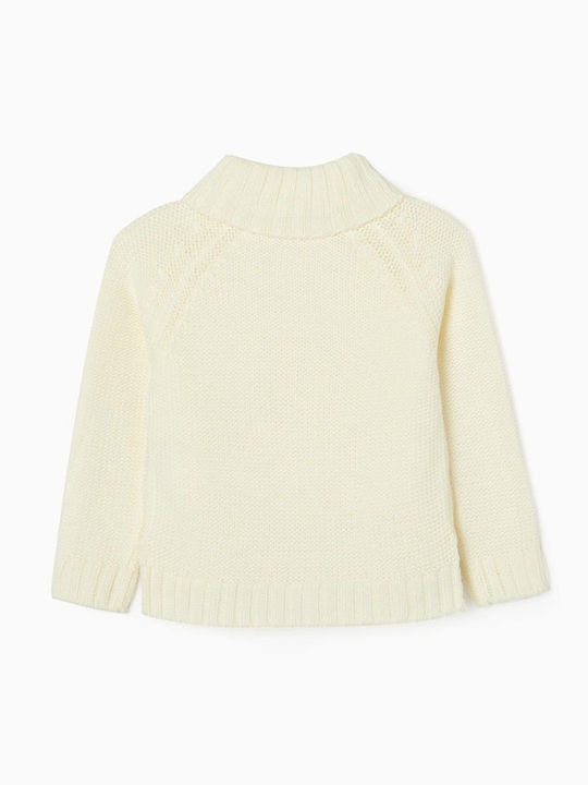 Zippy Children's Sweater Long Sleeve Ecru