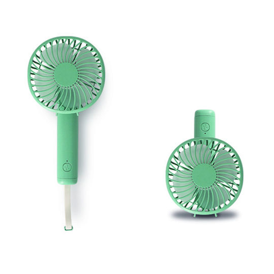 Eurolamp Handheld USB Rechargeable Fan 1200mAh 5W Green 300-20522