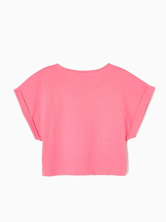 Zippy Kids Blouse Short Sleeve Fuchsia