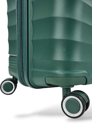 Playbags PP8804 Medium Travel Suitcase Hard Green with 4 Wheels Height 65cm