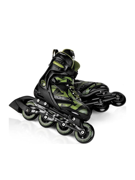 Spokey Makan Inline Rollers Μαύρα Black/Green Ενηλίκων