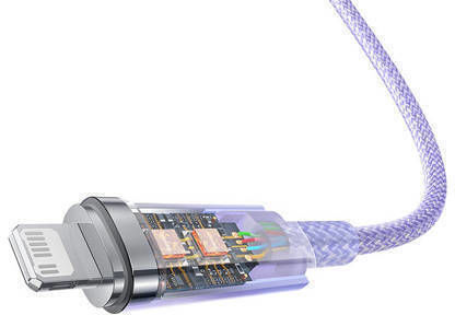 Baseus Explorer Braided USB-C to Lightning Cable 20W Purple 2m