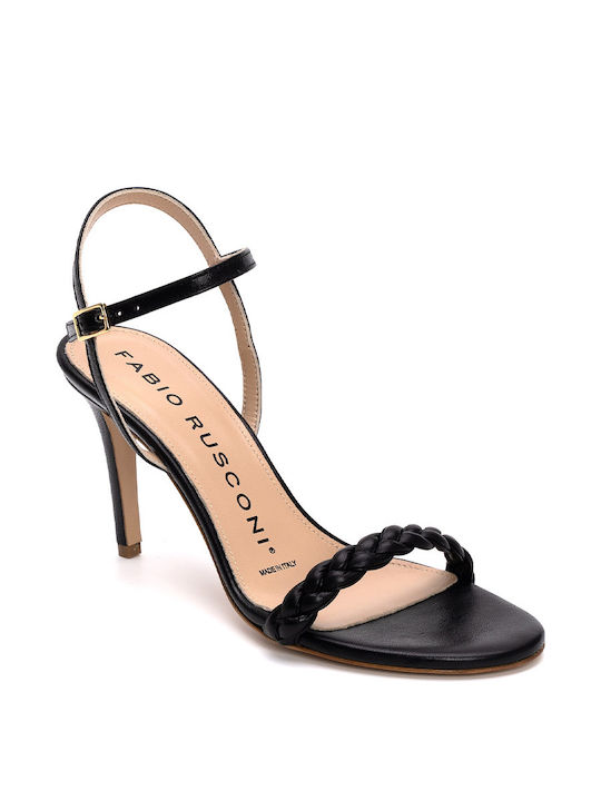 Fabio Rusconi Leather Women's Sandals Black