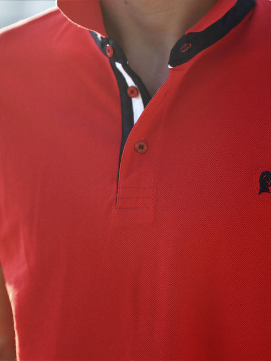 Polo Short Sleeve Blouse Red