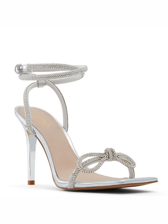 Aldo Damen Sandalen in Silber Farbe