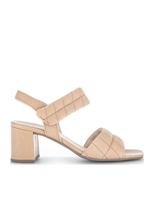 Leder Sandalen Anatomisch Beige