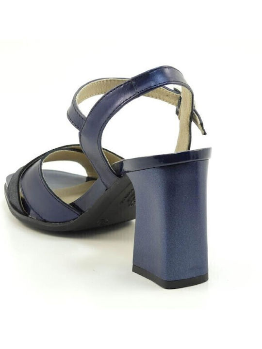 Leder Sandalen Anatomisch Blau