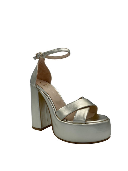 Leather Women's Sandals Gold