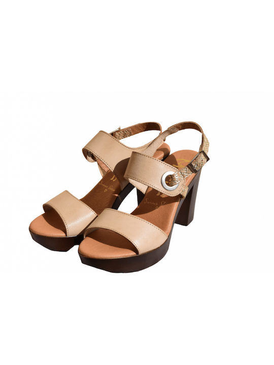 Marila Footwear Sandale dama in Culorea Bej