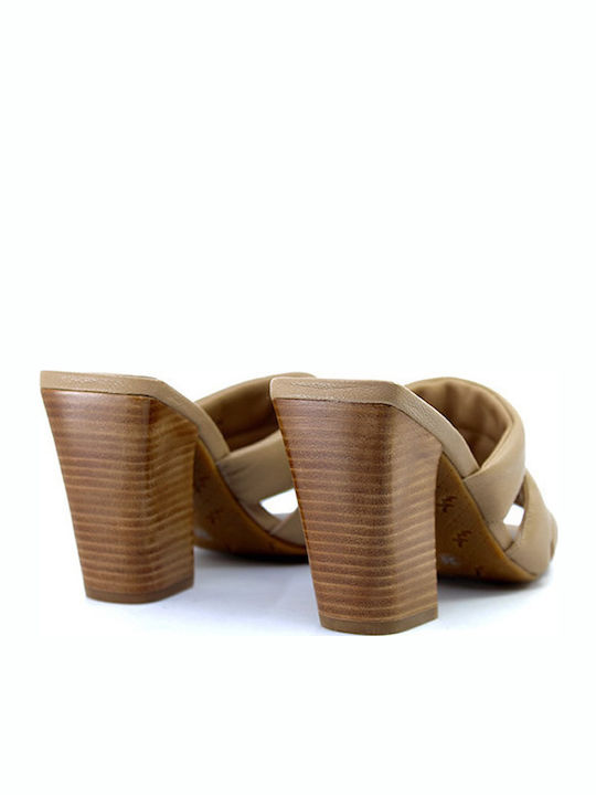Leder Sandalen Beige