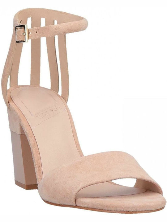 What For Suede Women's Sandals Beige