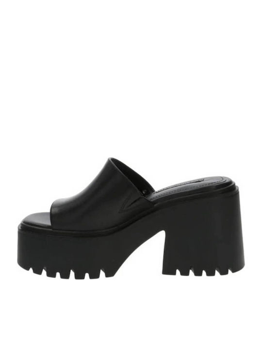 Leather Women's Sandals Black 00139
