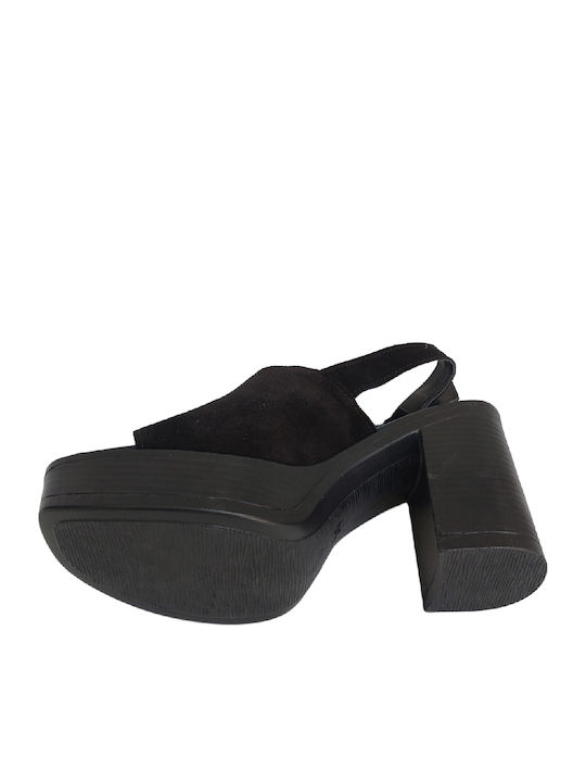 Leder Sandalen Schwarz