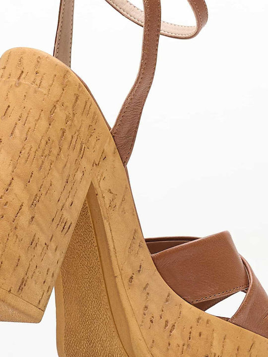 Sandalen Tabac Braun