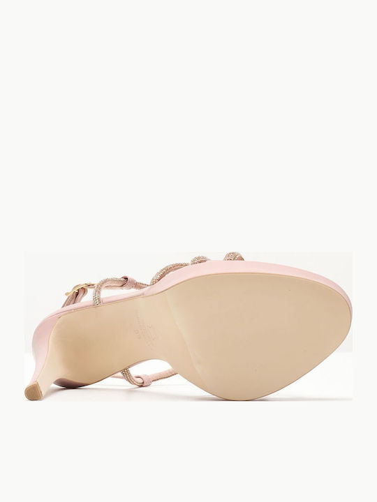 Leder Sandalen Rosa