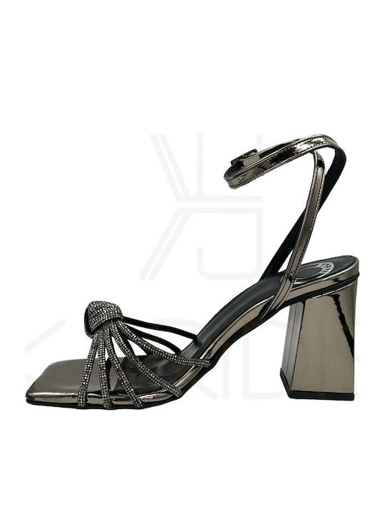 Din piele Sandale Negre