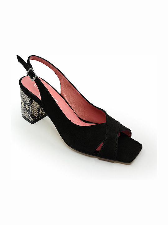 Coquet Leder Damen Sandalen in Schwarz Farbe