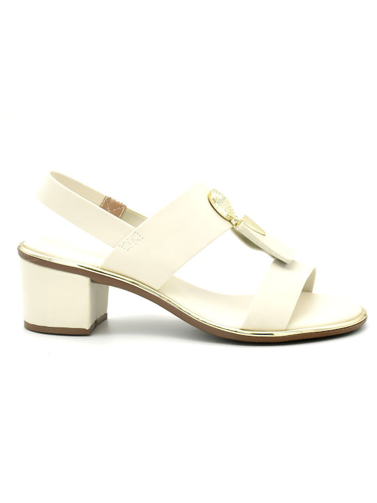 Beira Rio Synthetic Leather Women's Sandals White