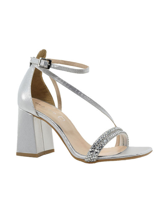 Piedini Fabric Women's Sandals Silver